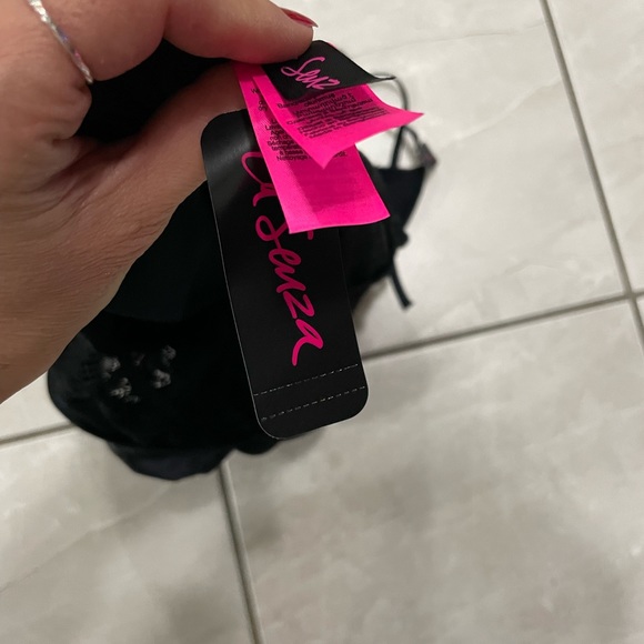 La senza satin lace romper black lingerie - Picture 3 of 3